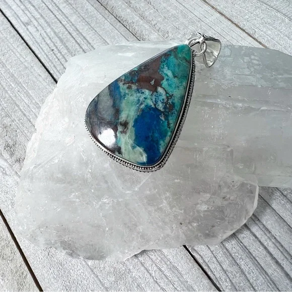 Jewelry Lot Quantum Quattro Garnet Quartz Pendants Chain New - Picture 5 of 14